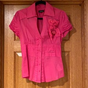 Bebe Pink short sleeve Top